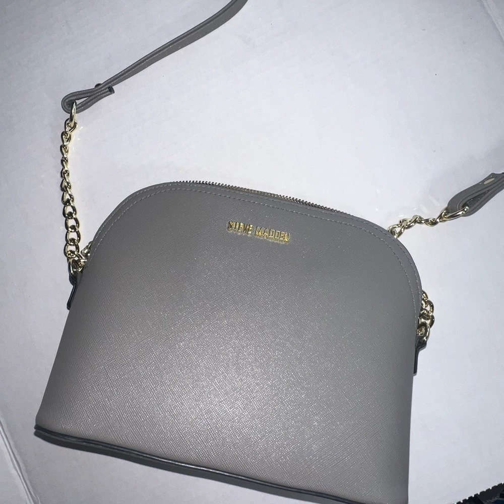 Steve Madden Elegant Gray Crossbody Bag